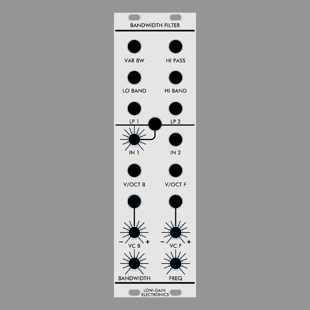 VARIABLE BANDWIDTH FILTER - LOW-GAIN ELECTRONICS | SYNTH DIY VARIABLE BANDWIDTH FILTER - LOW-GAIN ELECTRONICS | SYNTH DIY